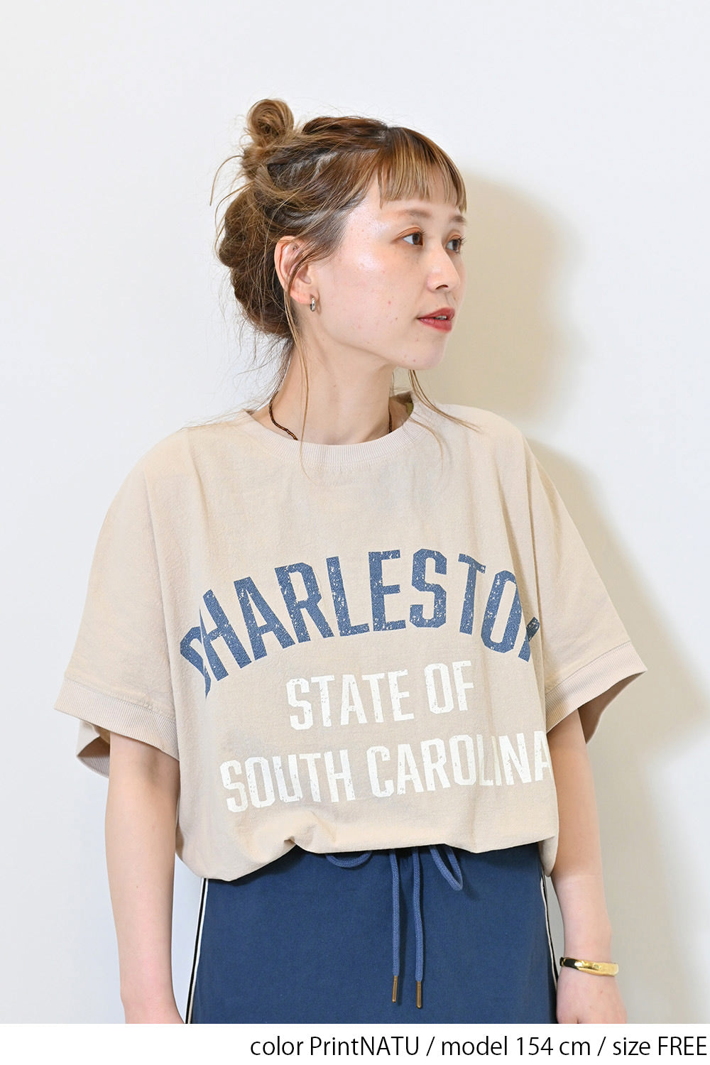 ≪SALE≫ Woven Print Tee
