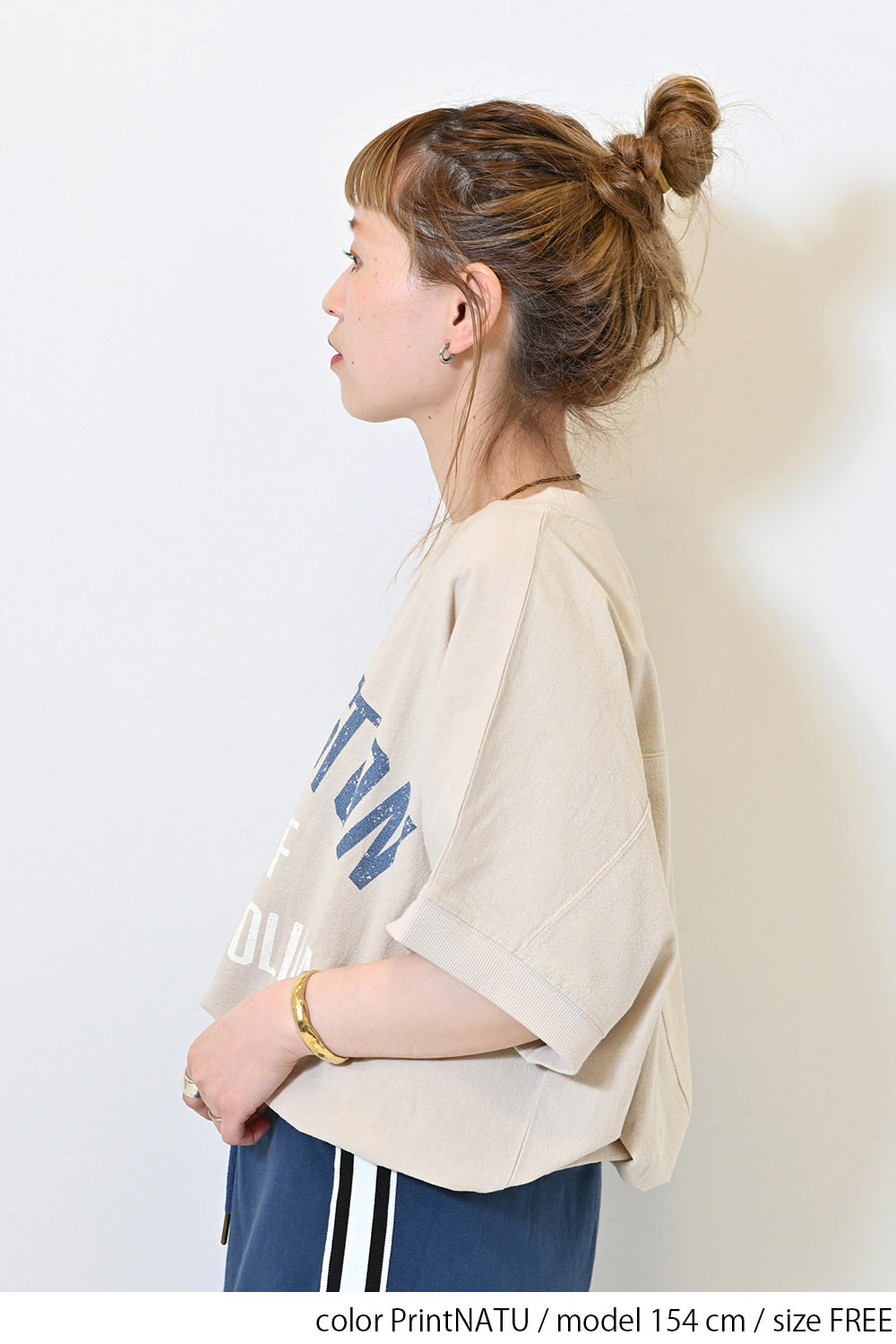 ≪SALE≫ Woven Print Tee