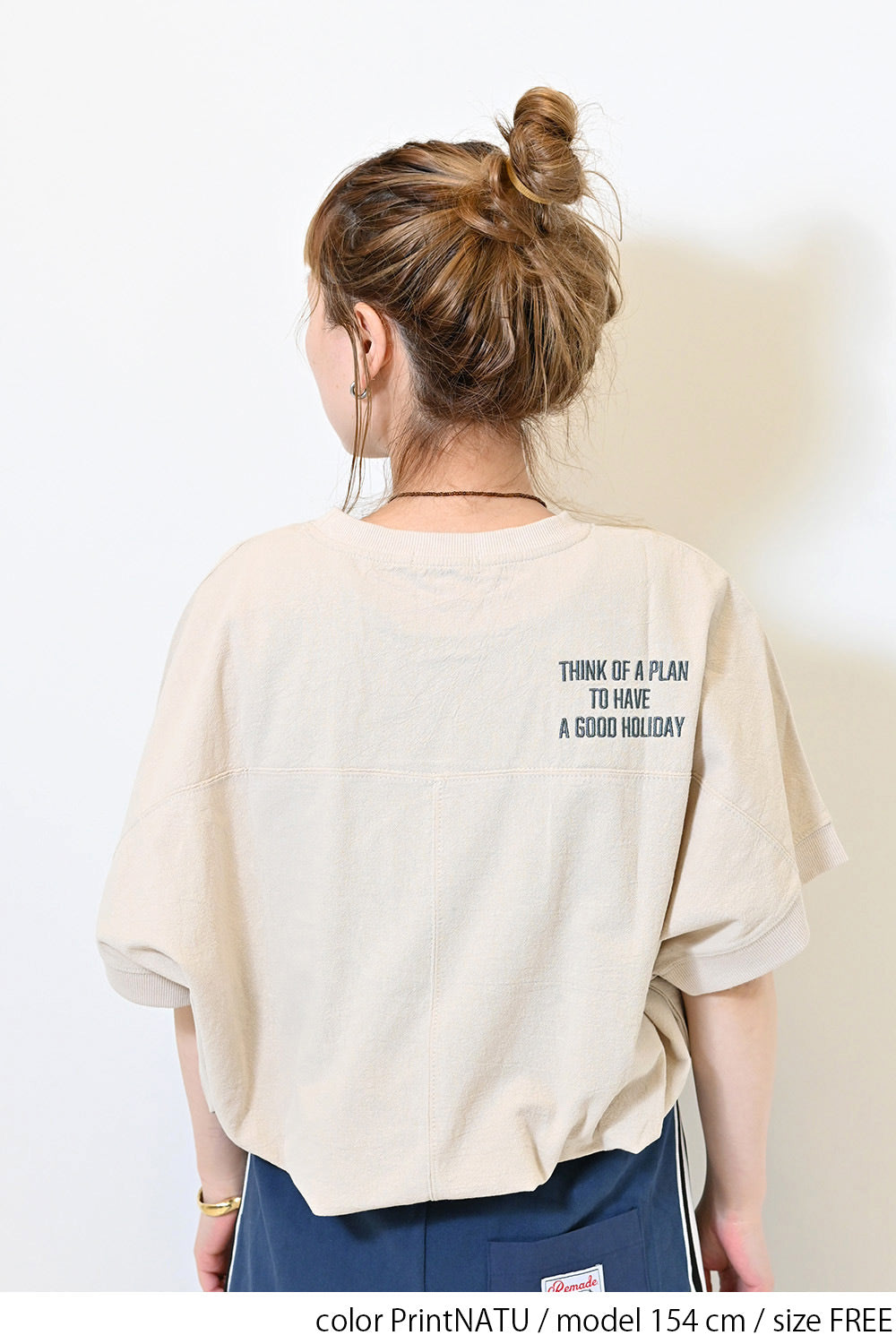 ≪SALE≫ Woven Print Tee