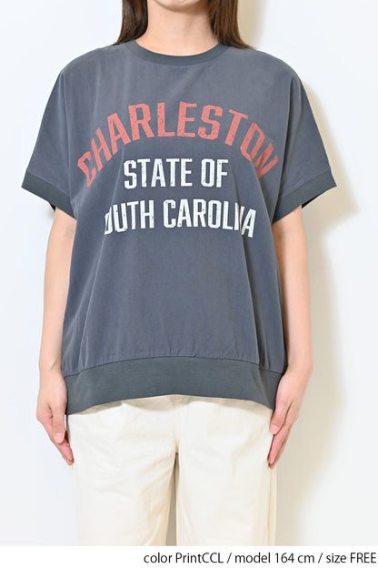 ≪SALE≫ Woven Print Tee