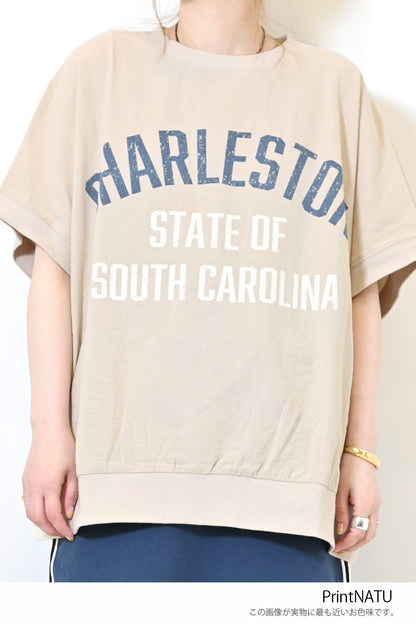 ≪SALE≫ Woven Print Tee