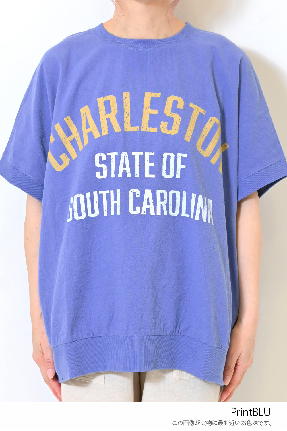 ≪SALE≫ Woven Print Tee