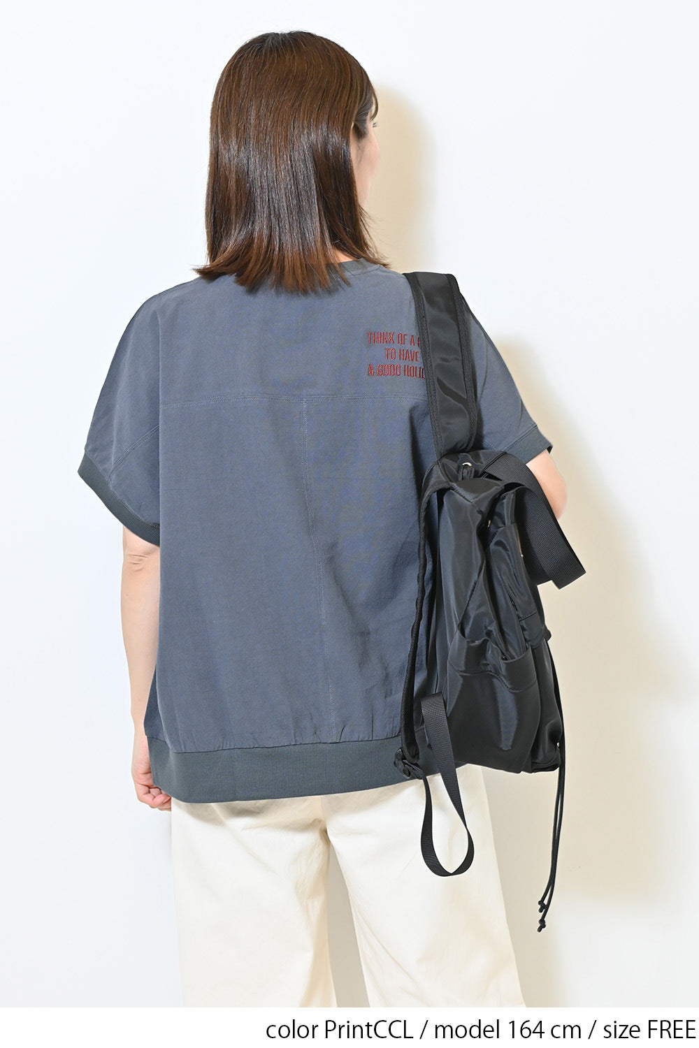 ≪SALE≫ Woven Print Tee
