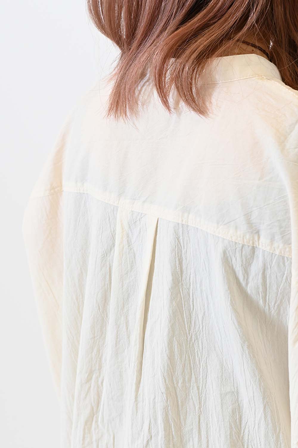 ≪SALE≫ Side Cotton Lace Panel Wide Shirt Tunic