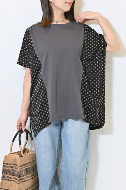 ≪SALE≫ Side Print Panel Pullover