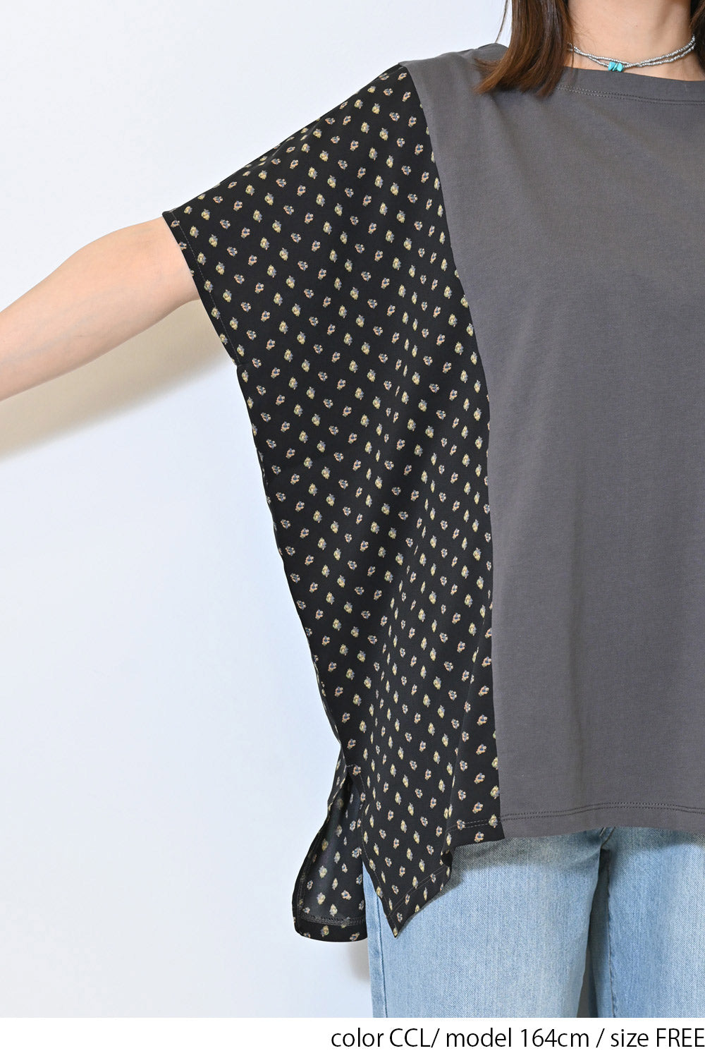 ≪SALE≫ Side Print Panel Pullover
