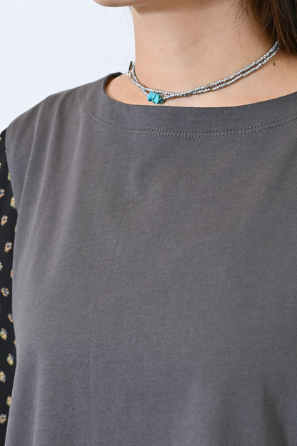 ≪SALE≫ Side Print Panel Pullover