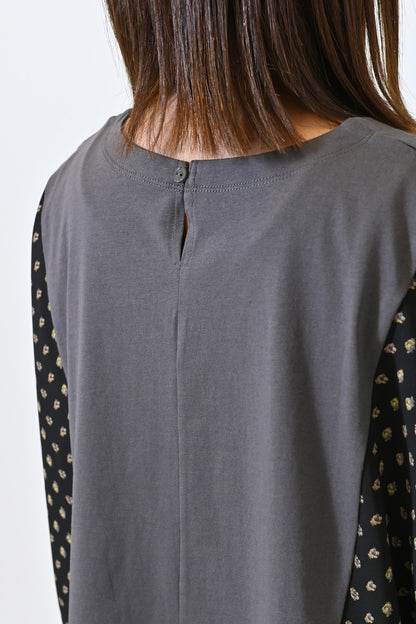 ≪SALE≫ Side Print Panel Pullover