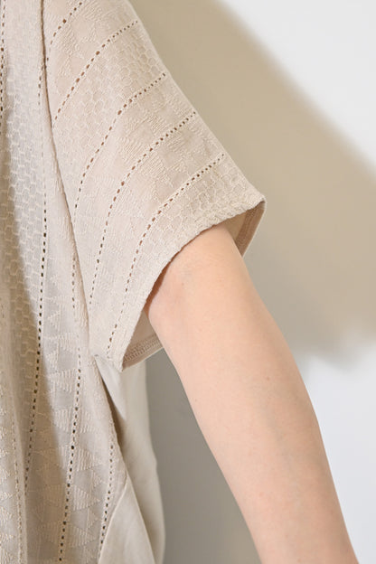 ≪OUTLET SALE≫ Lace Panel Loose Pullover