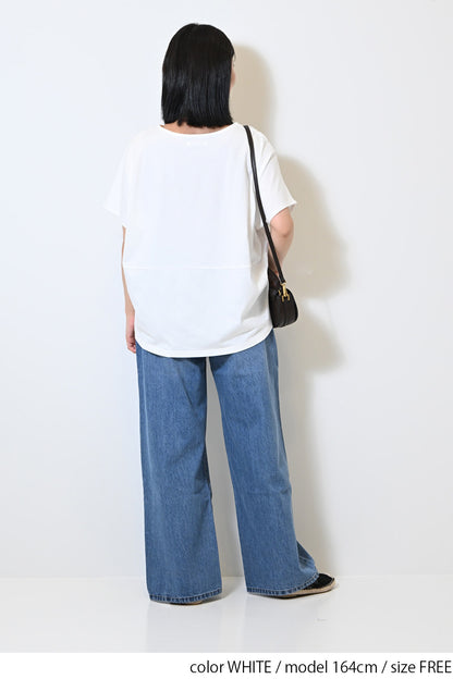 ≪OUTLET SALE≫ Lace Panel Loose Pullover