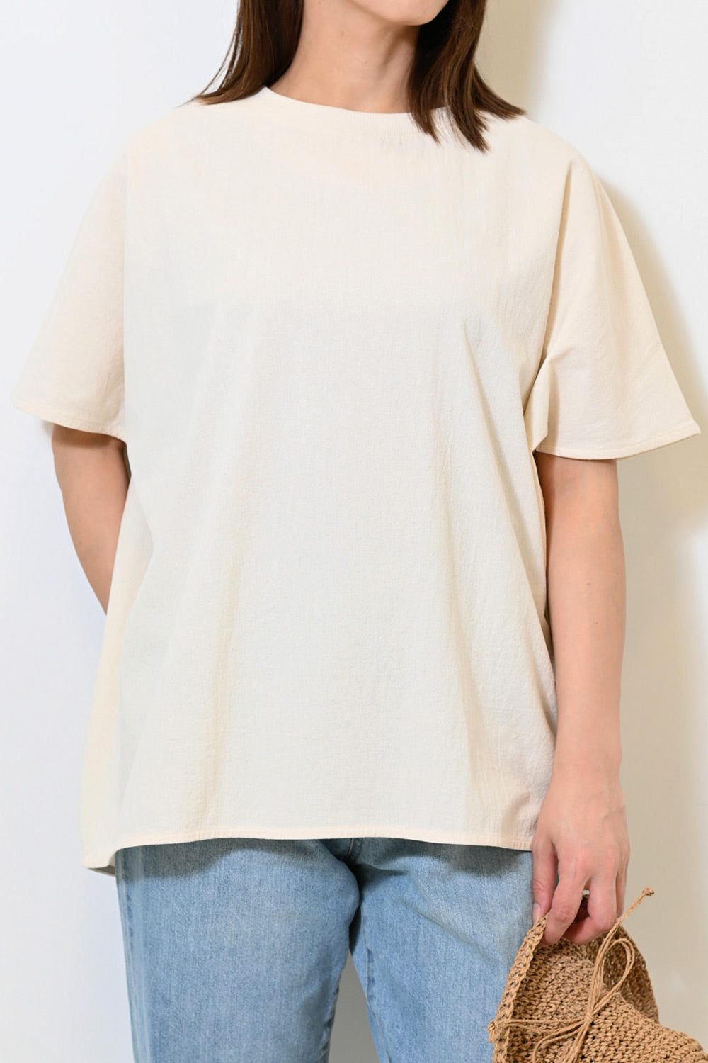 確認用プルメリアBali Marron ≪SALE≫布帛リブ使いドルマンプルオーバー – HEART MARKET