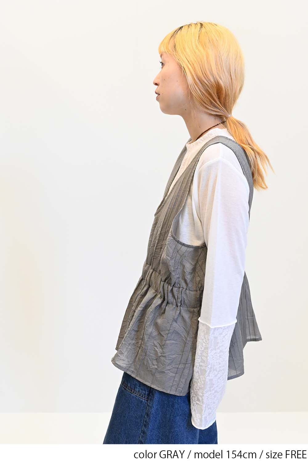 GRAY / 154cm / FREE