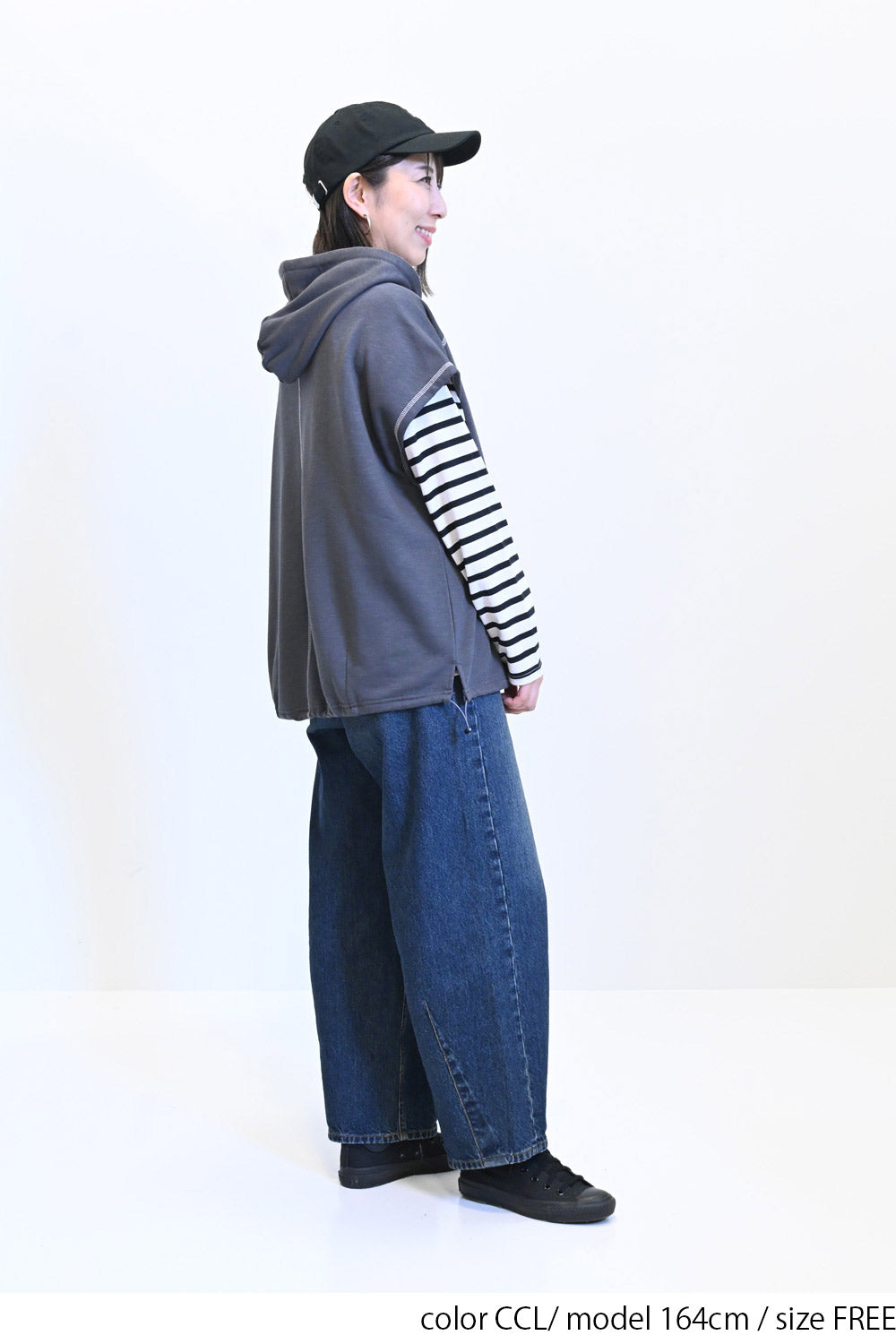 ≪SALE≫ Slub Fleece Hooded Vest