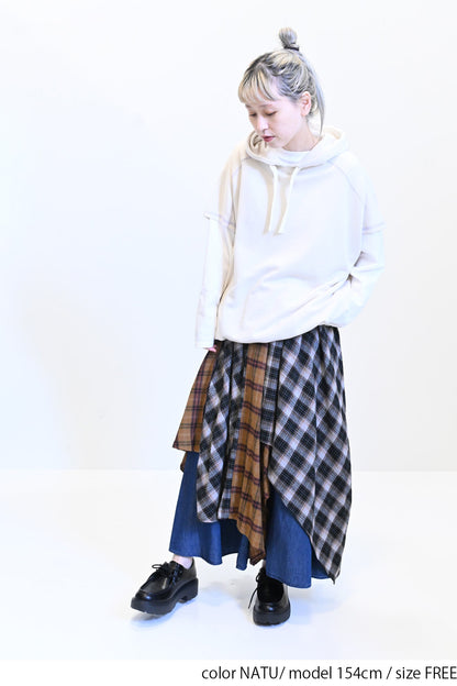 ≪SALE≫ Slub Fleece Hooded Vest