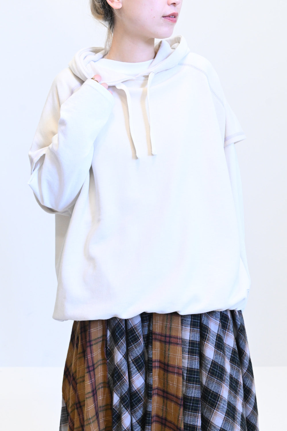 ≪SALE≫ Slub Fleece Hooded Vest
