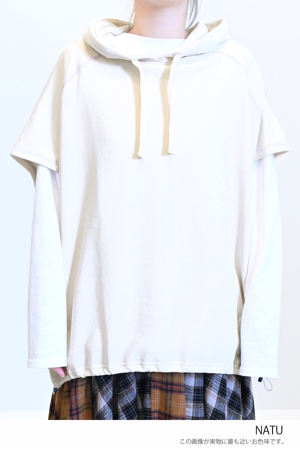 ≪SALE≫ Slub Fleece Hooded Vest