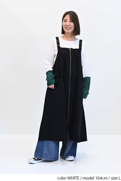 袖切り替えシアーロンTee