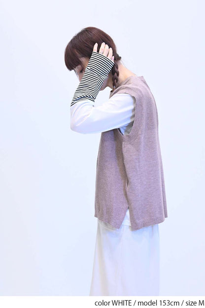 ≪SALE≫ Sleeve Border Switch Long Sleeve Tee