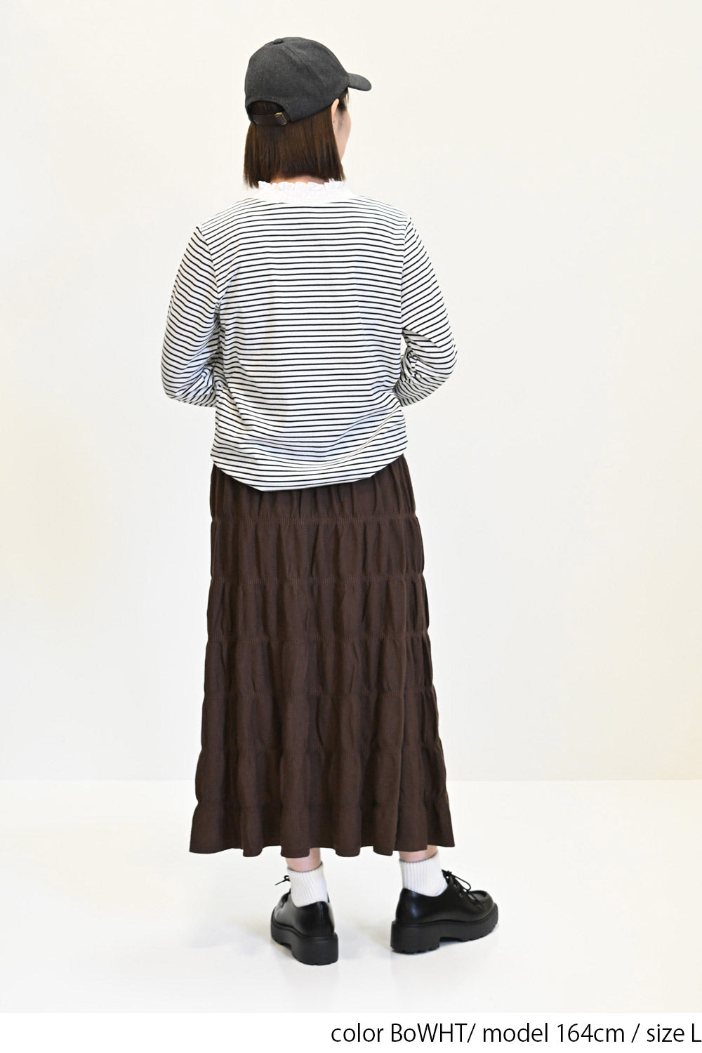 ≪SALE≫ Collar Shirring Lace Long Sleeve Tee