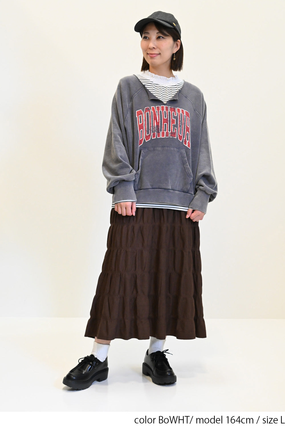 ≪SALE≫ Collar Shirring Lace Long Sleeve Tee