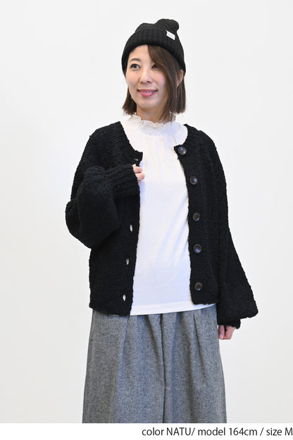 ≪SALE≫ Collar Shirring Lace Long Sleeve Tee