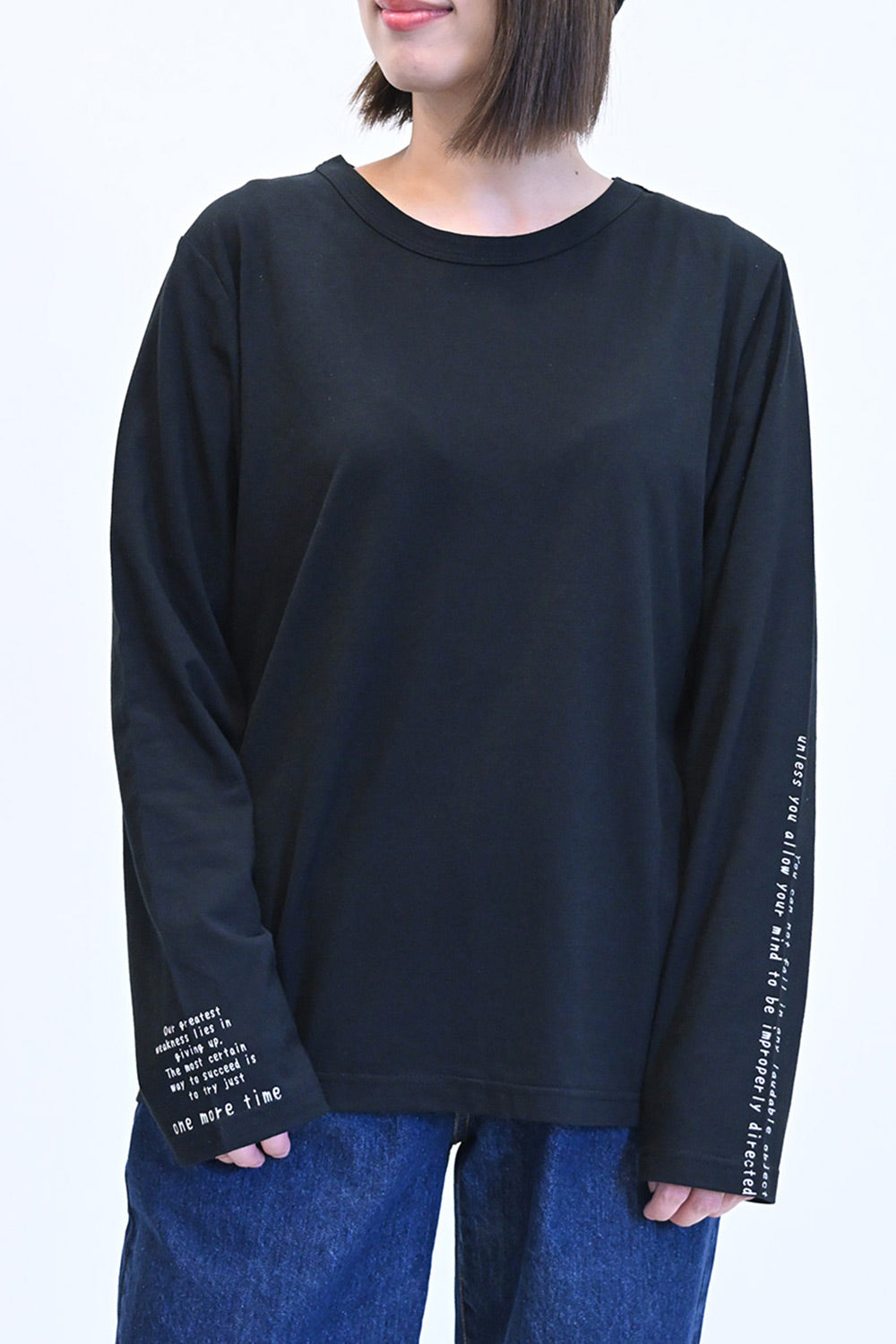 ≪SALE≫ Sleeve Logo Long Sleeve Tee
