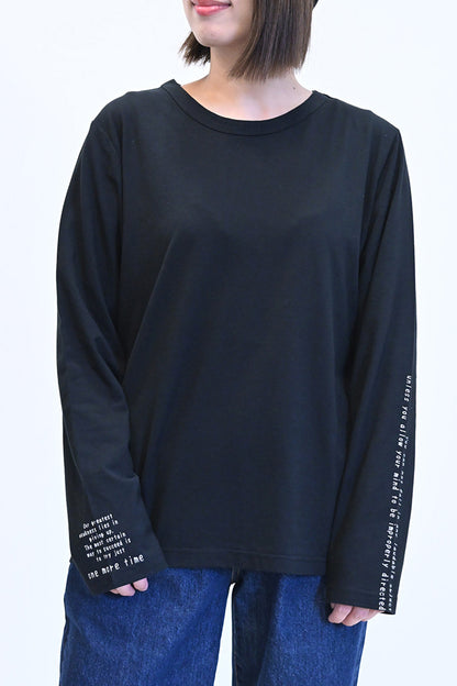 ≪SALE≫ Sleeve Logo Long Sleeve Tee
