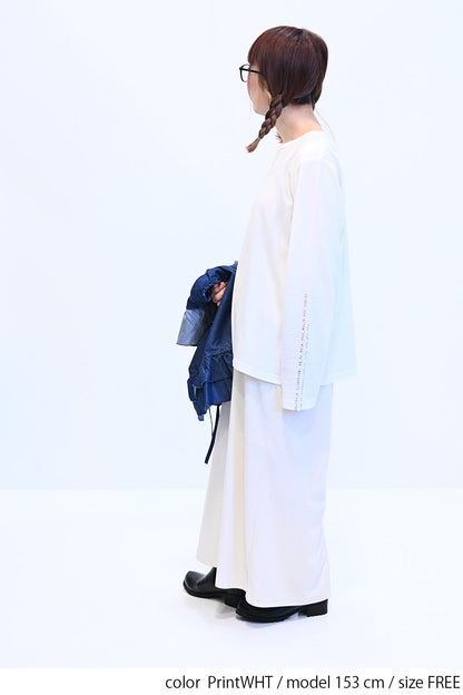 ≪SALE≫ Sleeve Logo Long Sleeve Tee