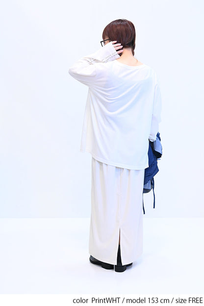 ≪SALE≫ Sleeve Logo Long Sleeve Tee