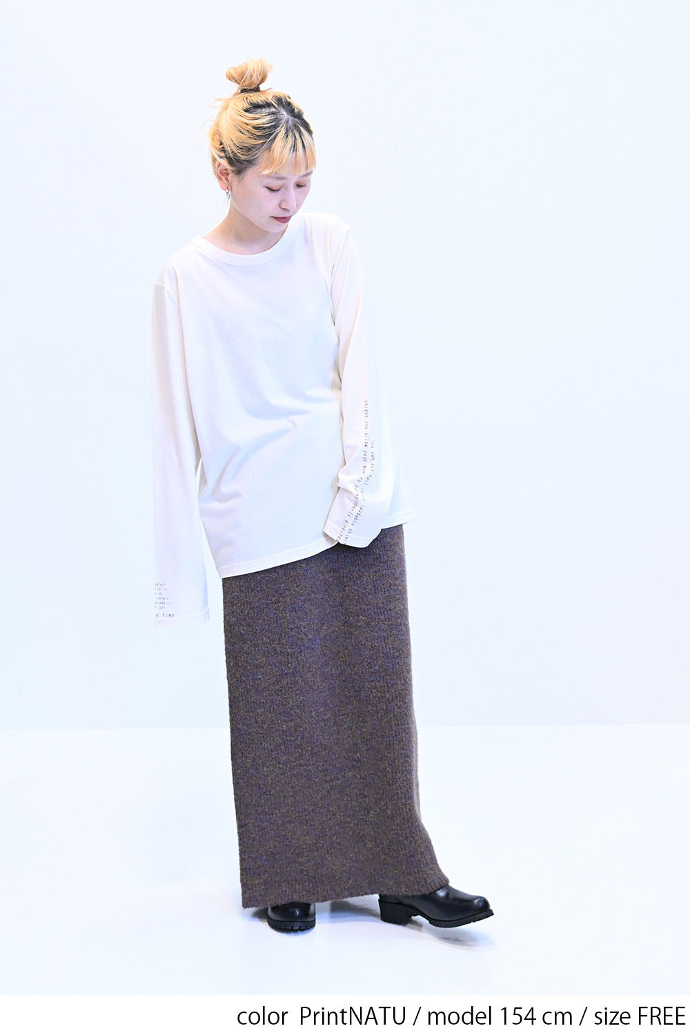 ≪SALE≫ Sleeve Logo Long Sleeve Tee
