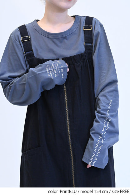≪SALE≫ Sleeve Logo Long Sleeve Tee