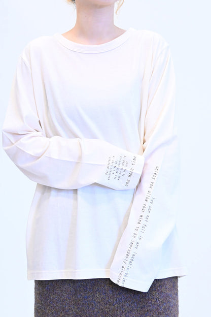≪SALE≫ Sleeve Logo Long Sleeve Tee