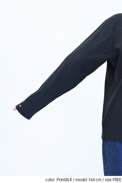 ≪SALE≫ Sleeve Logo Long Sleeve Tee