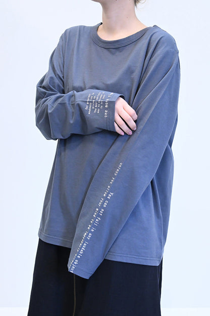 ≪SALE≫ Sleeve Logo Long Sleeve Tee