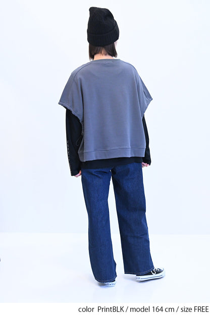 ≪SALE≫ Sleeve Logo Long Sleeve Tee