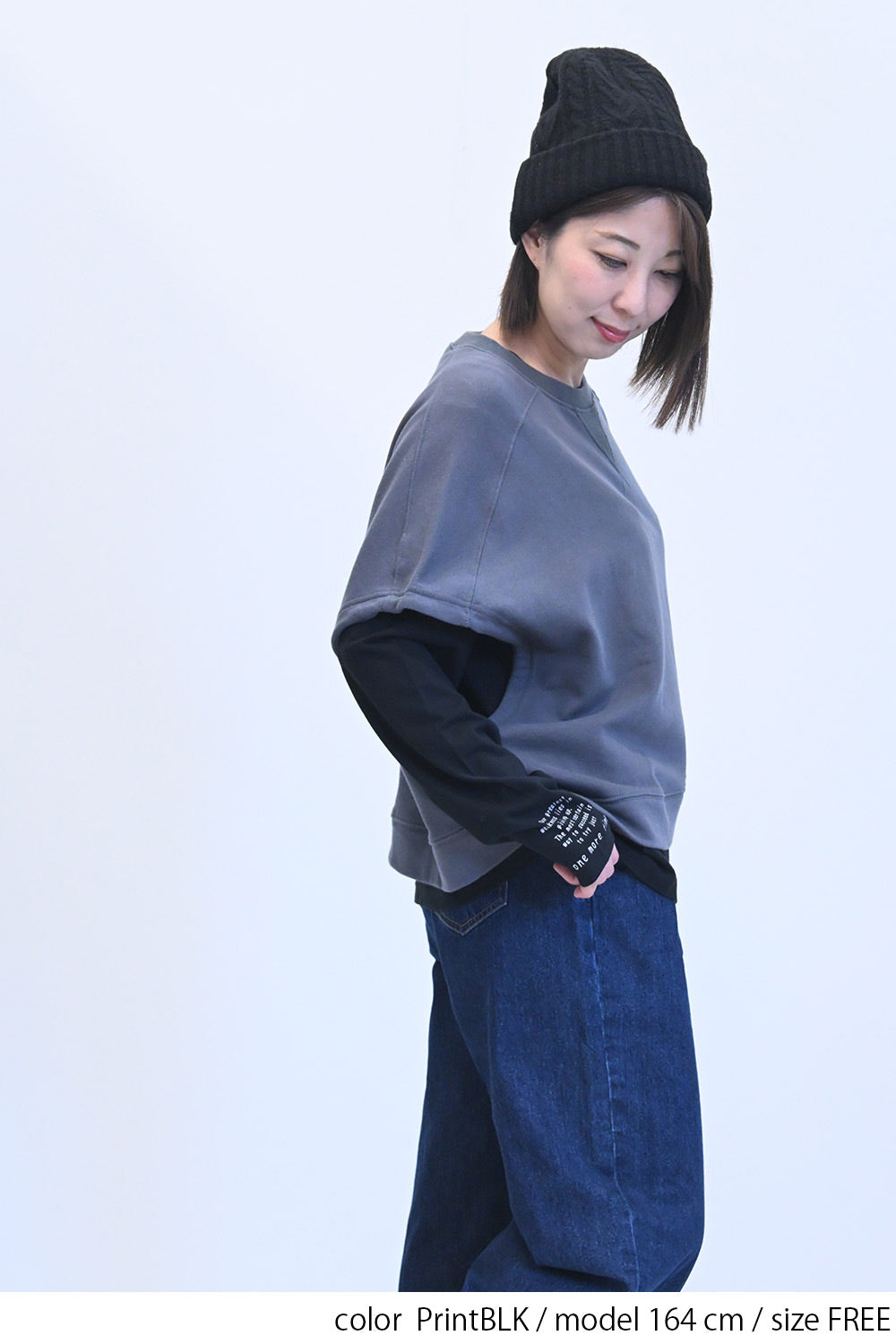 ≪SALE≫ Sleeve Logo Long Sleeve Tee