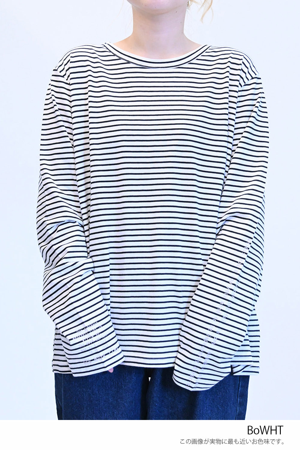 ≪SALE≫ Sleeve Logo Long Sleeve Tee