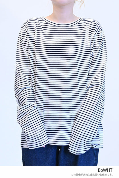≪SALE≫ Sleeve Logo Long Sleeve Tee