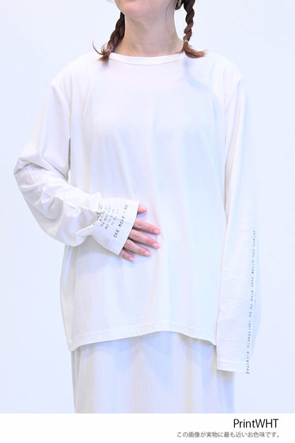 ≪SALE≫ Sleeve Logo Long Sleeve Tee