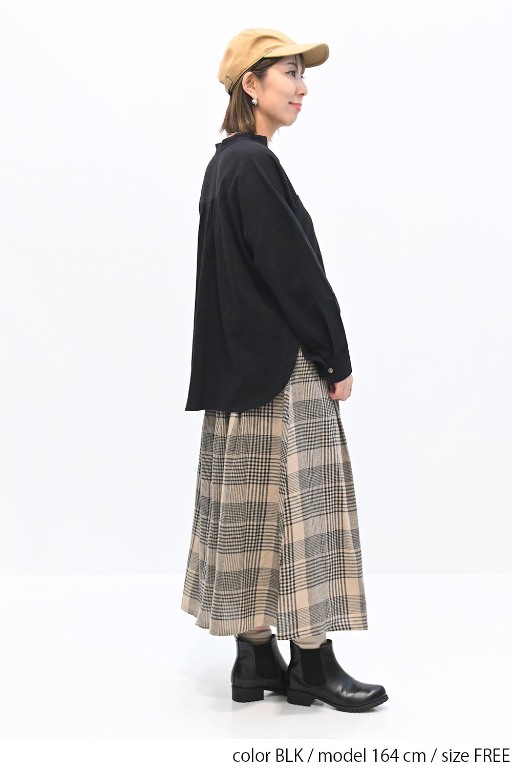 ≪SALE≫Key Neck Chest Pocket Blouse