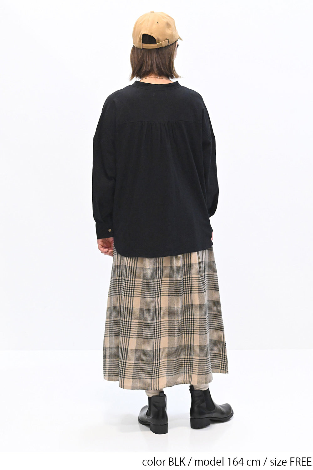 ≪SALE≫Key Neck Chest Pocket Blouse