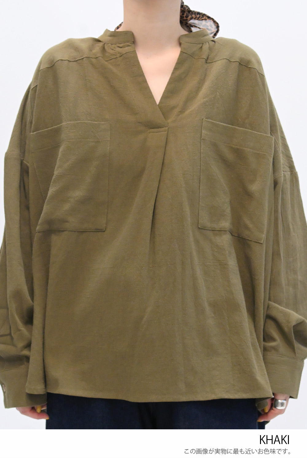 ≪SALE≫キーネック胸ポケットブラウス – HEART MARKET