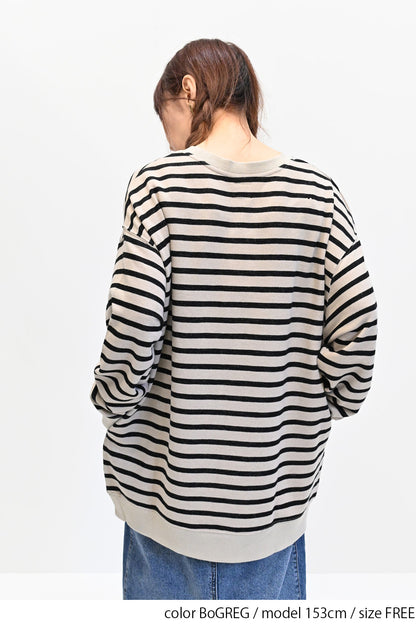 ≪SALE≫ Slub Fleece Crew Neck Tunic