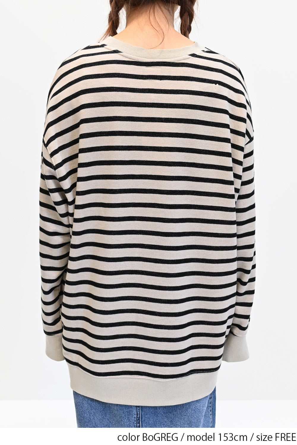≪SALE≫ Slub Fleece Crew Neck Tunic