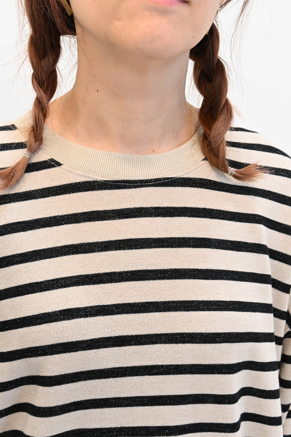 ≪SALE≫ Slub Fleece Crew Neck Tunic