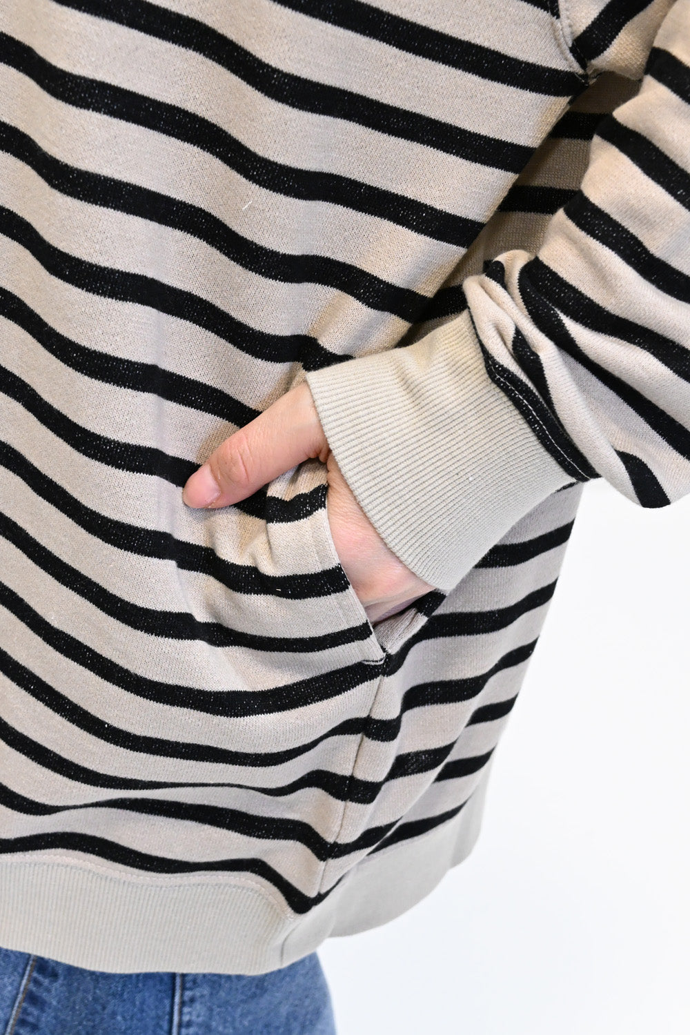 ≪SALE≫ Slub Fleece Crew Neck Tunic
