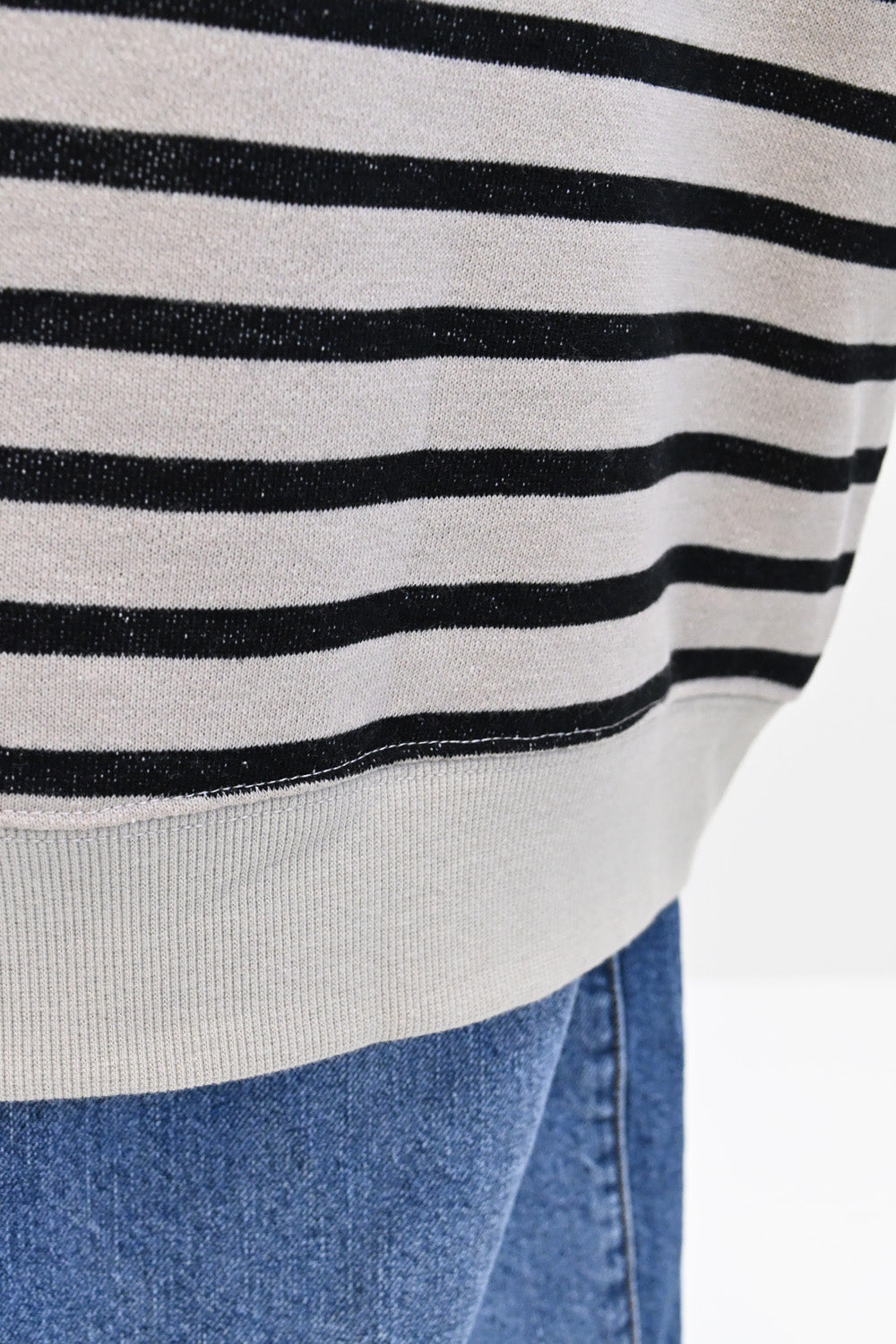 ≪SALE≫ Slub Fleece Crew Neck Tunic