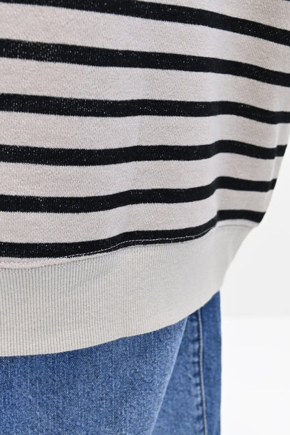 ≪SALE≫ Slub Fleece Crew Neck Tunic