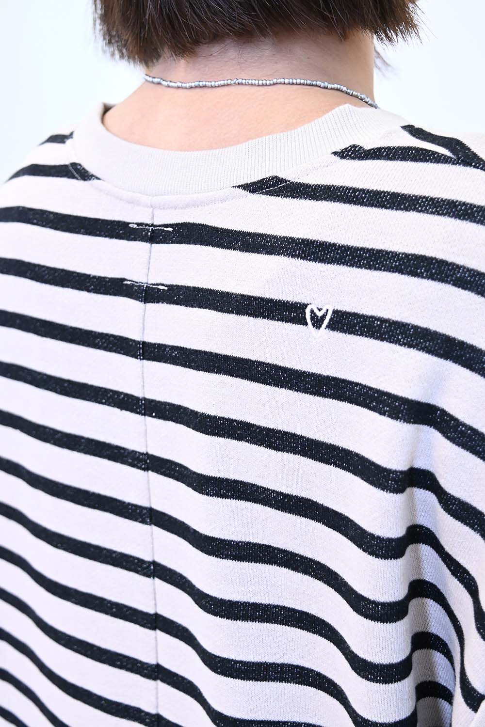 ≪SALE≫ Slub Fleece Hem Round Tunic