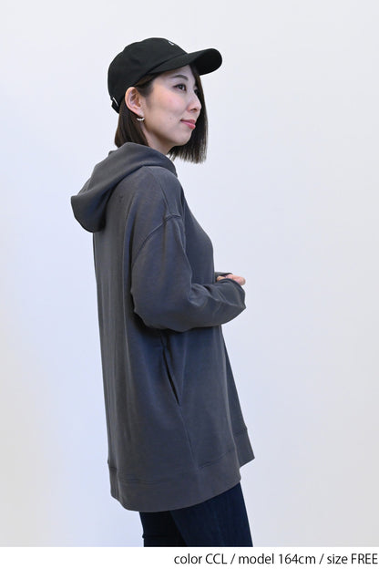 スラブ裏毛パーカーチュニック